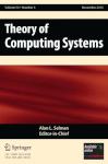 Cover of Theory of Computing Systems
