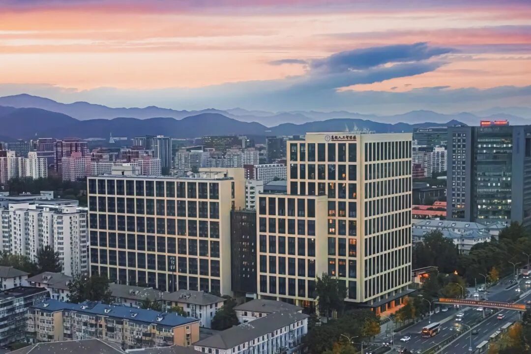Panoramic view of Lide Building at Renmin University of China